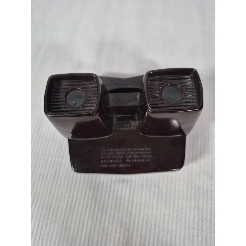 Vtg 1950-60s Sawyer View Master Brown Model E 3-Dimension Viewer w/Box & Slides